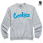 【送料無料】COOKIES ORIGINAL LOGO CREWNECK SWEAT【GRAY×BLUE】(M・L・XL)(COOKIES クッキーズ 通販 メンズ 大きいサイズ スウェット クルーネック トレーナー 長袖 ロゴ) 13,200円