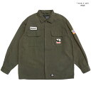 【PRICE DOWN 30 ★送料無料】(What it isNt) ART BY MARK GONZALES L/S WORK SHIRTS【OLIVE】(M L XL)(マークゴンザレス 通販 メンズ 大きいサイズ 長袖 シャツ ワークシャツ オープンシャツ ボタンシャツ ロングスリーブ ヒップホップ スケート スケーター)