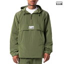 【送料無料】PRO CLUB METALLIC NYLON ANORAK JACKET【OLIVE】(M・L・XL・2XL)(PRO CLUB 通販 プロクラブ メンズ 大きいサイズ ウインドブレーカー ナイロン ジャケット アウター ロゴ)