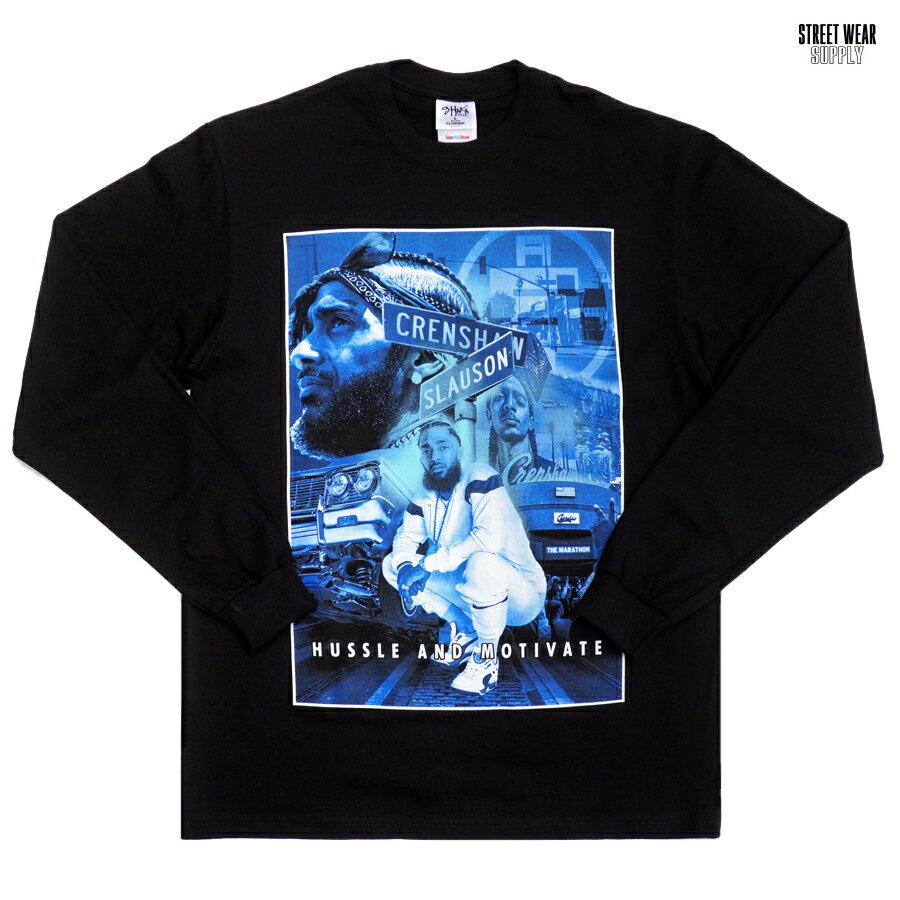 STREETWEAR SUPPLY MOTIVATE L/S Tシャツ(S・M・L・XL・2XL)(通販 メンズ 大きいサイズ ロンT 長袖 ロングスリーブ プリント ストリート HIPHOP ヒップホップ)