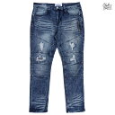 【送料無料】BLEECKER&MERCER DEINM PANTS【DARK INDIGO】(30inch・32inch・34inch・36inch・38inch)(通販 メンズ 大きいサイズ デニム ジーンズ パンツ ロング)