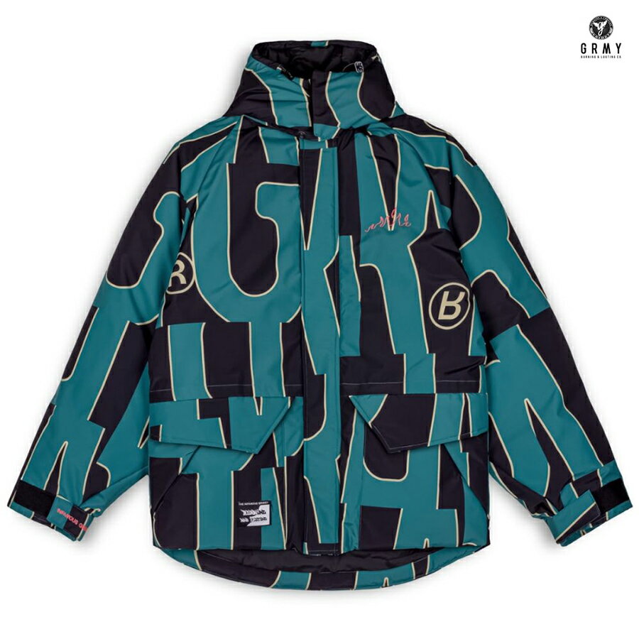 楽天Indoor Class Online Store【PRICE DOWN 30％★送料無料】GRIMEY SNOW FOX JACKET【BLUE】（M・L）（グライミー GRIMEY 服 通販 メンズ 大きいサイズ ジャケット 中綿ジャケット アウター ロゴ）