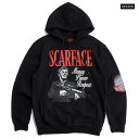 【送料無料★ラスト1点】REASON CLOTHING × SCARFACE MONEY POWER RESPECT HOODIE【BLACK】(M L XL)(リーズン クロージング 通販 メンズ 大きいサイズ パーカー スウェット フーディー フード スカーフェイス コラボ)