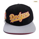 【送料無料】PRO STANDARD LOS ANGELES DODGERS SNAPBACK CAP【BLACK×GRAY】(プロスタンダード キャップ 通販 帽子 ドジャース LA ロサンゼルス ロゴ スナップバック ベースボールキャップ)