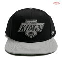 【送料無料】AMERICAN NEEDLE 400 SERIES LA KINGS SNAP BACK CAP【BLACK×GRAY】(アメリカンニードル 通販 メンズ レディース 男 女 兼用 帽子 キャップ スナップバック ロゴ キングス)