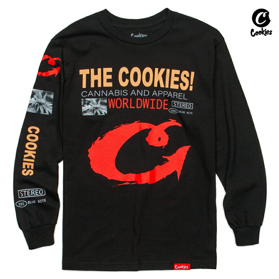 【送料無料】COOKIES WEEDNUTZ L/S Tシャツ【BLACK】(L・XL)(COOKIES クッキーズ アパレル 服 通販 メンズ 大きいサイズ ロンT 長袖 ロングスリーブ)