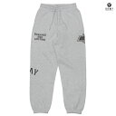 【送料無料】GRIMEY CAUSING PANIC SWEAT PANTS【GRAY】(M L XL)(グライミー 服 通販 メンズ 大きいサイズ スウェット パンツ ロングパンツ)