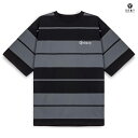 GRIMEY CAUSING PANIC OVERSIZED Tシャツ(M・L・XL)(グライミー 服 通販 メンズ 大きいサイズ T SHIRTS 半袖 ショートスリーブ オーバーサイズ ボーダー ロゴ)