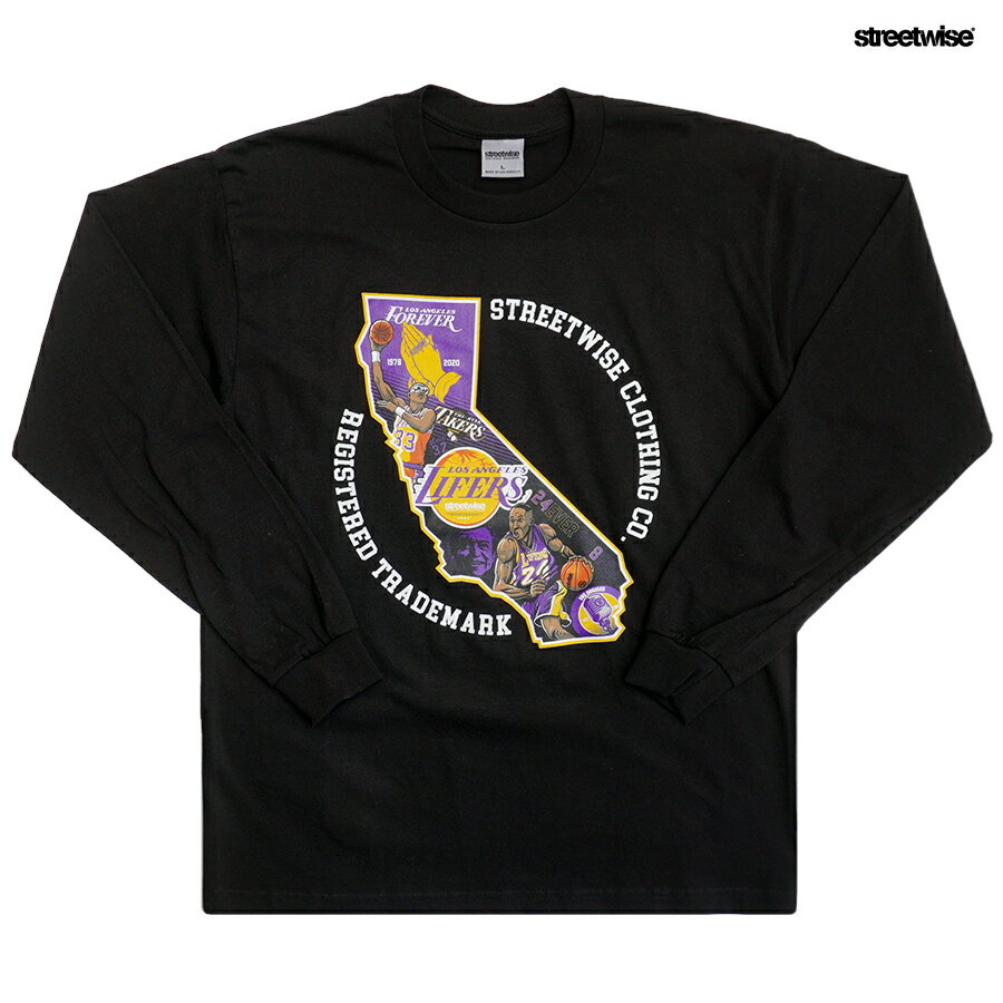 楽天Indoor Class Online Store【送料無料】STREETWISE CALI LIFERS L/S Tシャツ【BLACK】（L・XL）（ストリートワイズ 通販 服 メンズ 大きいサイズ 長袖 ロンT ロングスリーブ）