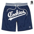 【送料無料】COOKIES IVY LEAGUE MESH SHORTS【NAVY】(M・L・XL)(COOKIES クッキーズ アパレル 服 通販 大きいサイズ ショーツ ハーフパンツ ショートパンツ メッシュショーツ ジャージ ロゴ)