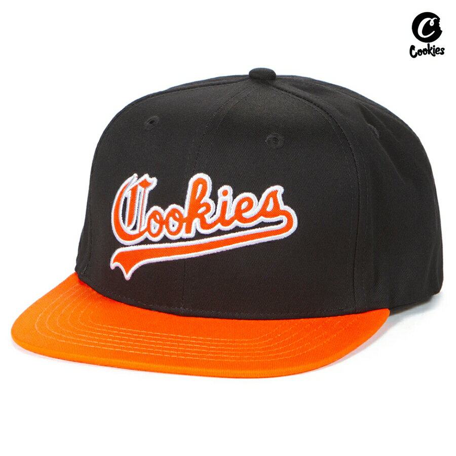 【送料無料★ラスト1点】COOKIES IVY LEAGUE SNAPBACK CAP【BLACK×ORANGE】(クッキーズ 通販 アパレル 服 CAP 帽子 キャップ スナップバック ベースボールキャップ ロゴ)