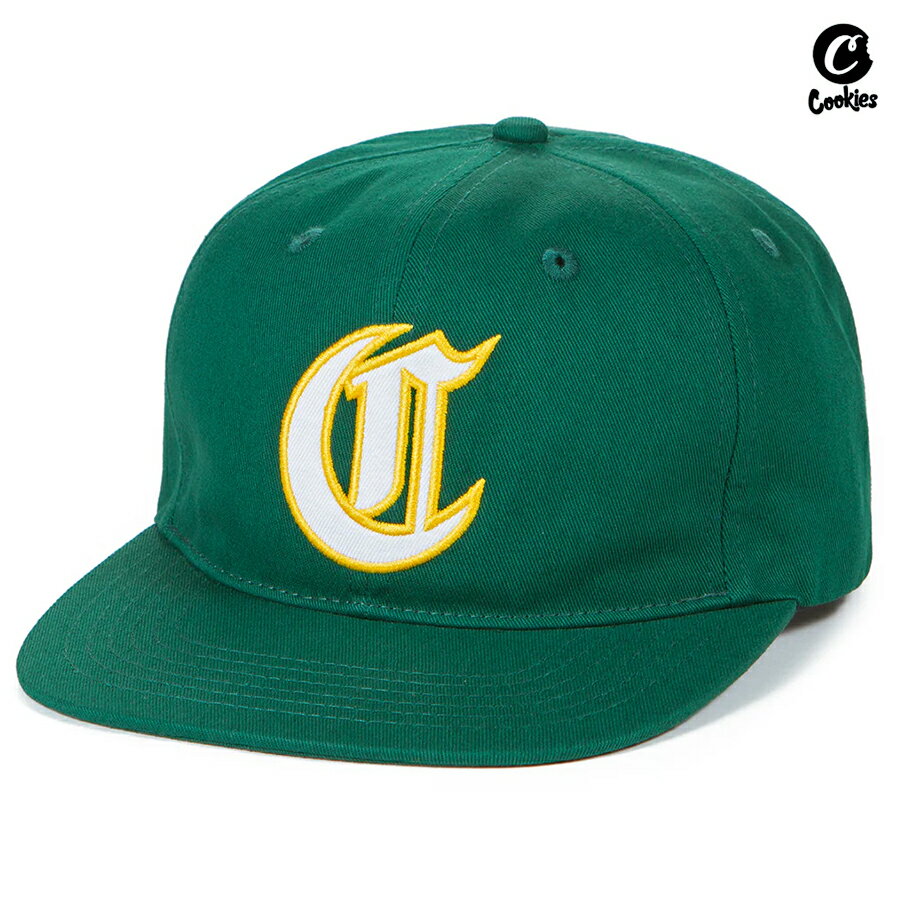 【送料無料★ラスト1点】COOKIES IVY LEAGUE STRAPBACK CAP【FOREST GREEN】(クッキーズ 通販 アパレル 服 CAP 帽子 キャップ ストラップバック ベースボールキャップ ロゴ)