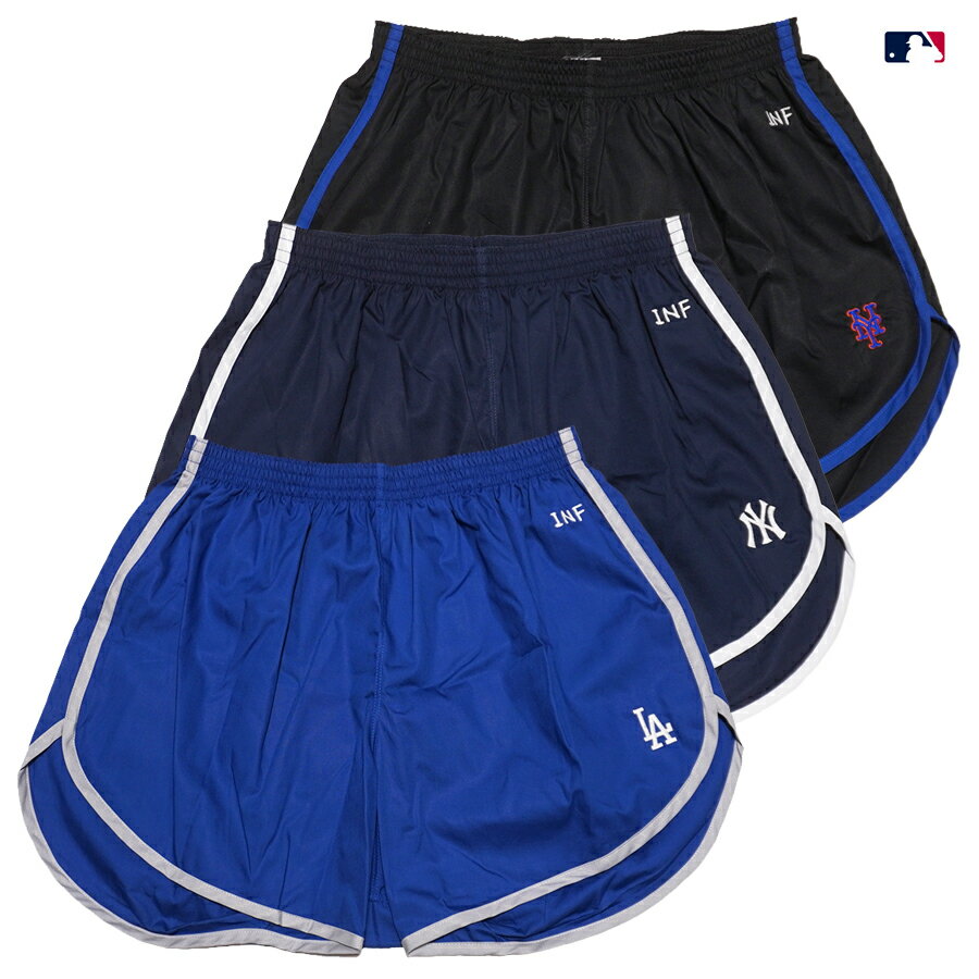 ڥ᡼бMLB  INFIELDER DESIGN RUN TRUNKSBLUE/NAVY/BLACK(MLB   ե  ȥ󥯥 롼०   󥼥륹 ɥ㡼 LA LOS ANGELES DODGERS ˥塼衼 󥭡 å NY YANKEES METS)