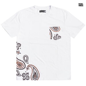 ̵饹1REBEL MINDS PAISLEY POCKET TġWHITE(MLXL2XL3XL)(  礭 T SHIRTS ڥ꡼ Х BANDANA Ⱦµ 硼ȥ꡼)