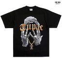 STREETWEAR SUPPLY TUPAC GOLD Tシャツ(M・L・XL・2XL・3XL)(通販 メンズ 大きいサイズ 半袖 T-SHIRTS プリント ストリート ブラック 黒 HIPHOP ヒップホップ 2PAC アーティスト ラップT)