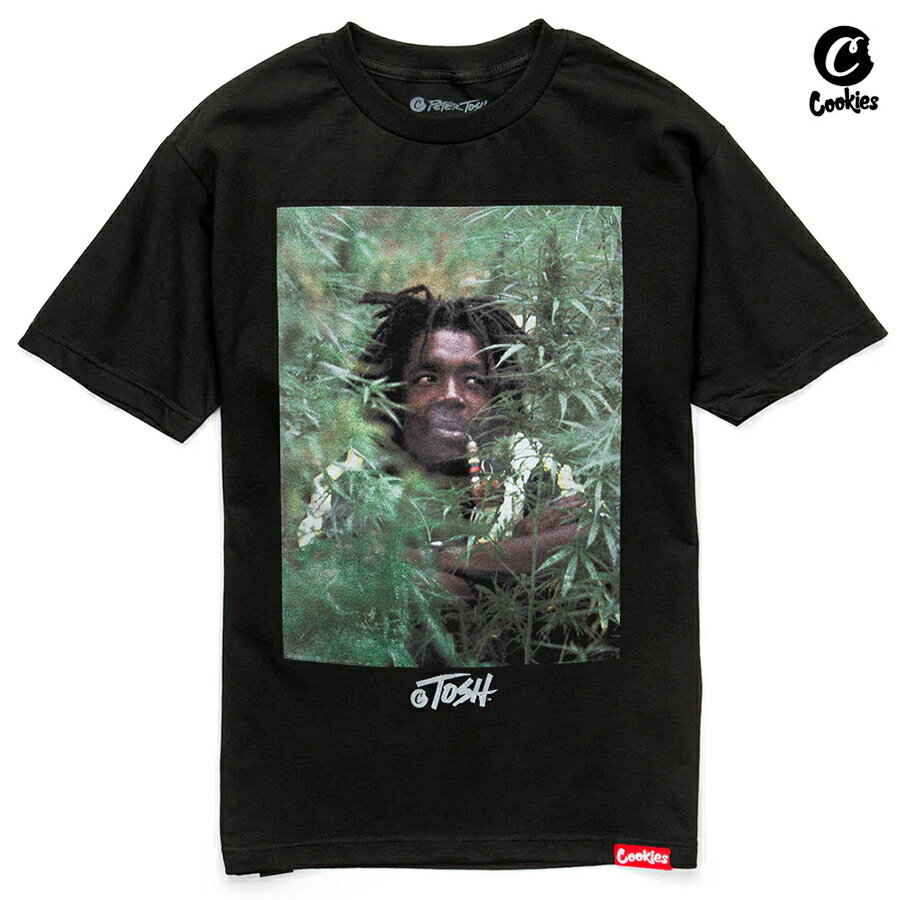 【送料無料】COOKIES × PETER TOSH BUSH DOCTOR Tシャツ【BLACK】(L・XL)(COOKIES クッキーズ アパレル 服 通販 大きいサイズ ショートスリーブ T-SHIRTS ピータートッシュ REGGAE 半袖 ロゴ)