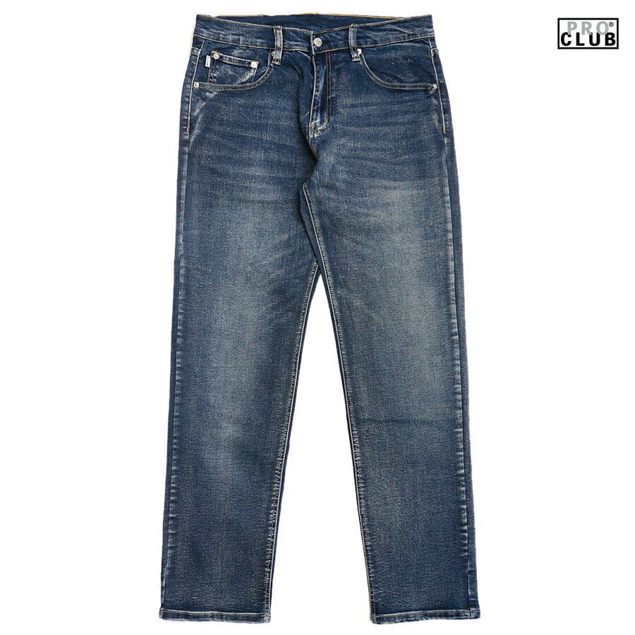 【送料無料】PRO CLUB HEAVYWEIGHT RELAXED FIT DENIM PANTS【DARK BLUE】(30inch・32inch・34inch・36inch・38inch)(プロクラブ 通販 大きいサイズ デニム ジーンズ リラックスフィット ロングパンツ) その1