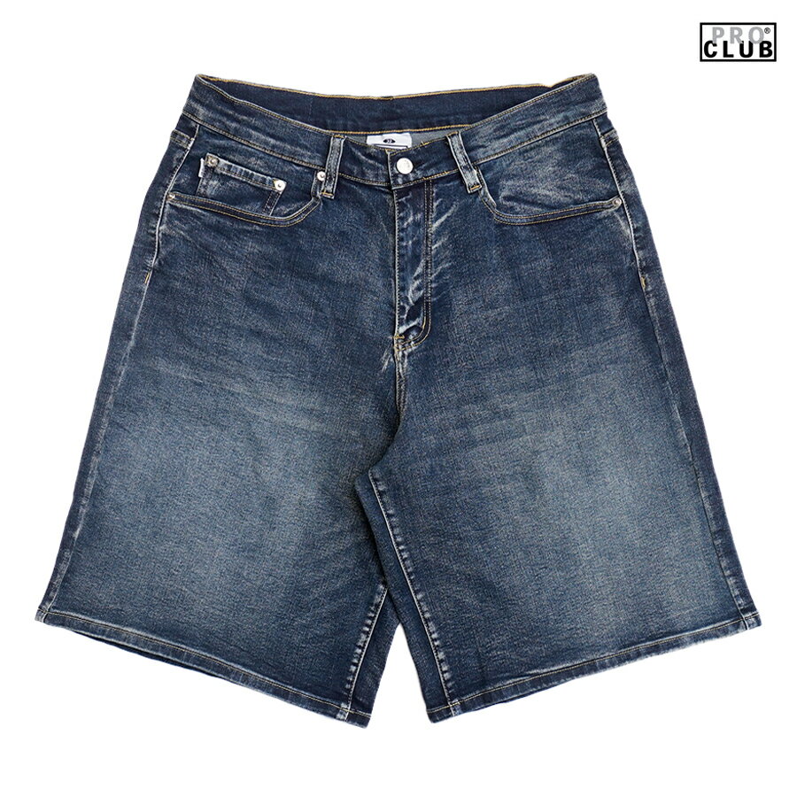 ̵PRO CLUB HEAVYWEIGHT BAGGY FIT DENIM SHORTSDARK BLUE(30inch32inch34inch36inch38inch)(ץ  礭 ǥ˥ॷ硼 硼 ϡեѥ 硼ȥѥ Х)