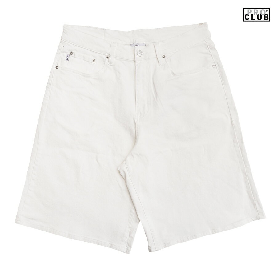 ̵PRO CLUB HEAVYWEIGHT BAGGY FIT DENIM SHORTSWHITE(30inch32inch34inch36inch38inch)(ץ  礭 ǥ˥ॷ硼 硼 ϡեѥ 硼ȥѥ Х)