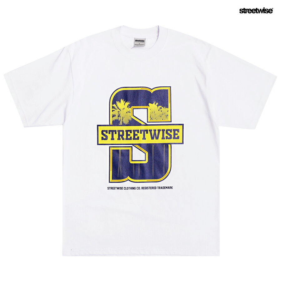 【送料無料★ラスト1点】STREETWISE SWU Tシャツ【WHITE】(L XL 2XL)(ストリートワイズ 通販 服 メンズ 大きいサイズ 半袖 ヘビーウエイト ショートスリーブ ロゴ)