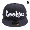 【送料無料】COOKIES × NEW ERA ORIGINAL LOGO FITTED CAP【NAVY】(7 3/8・7 1/2・7 5/8・7 3/4)(...