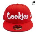 【送料無料】COOKIES × NEW ERA ORIGINAL LOGO FITTED CAP【RED】(7 3/8・7 1/2・7 5/8・7 3/4)(ク...