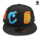 【送料無料★ラスト1点】COOKIES × NEW ERA PASADENA FITTED CAP【BLACK】(7 3/8・7 1/2・7 5/8・7 3/4...