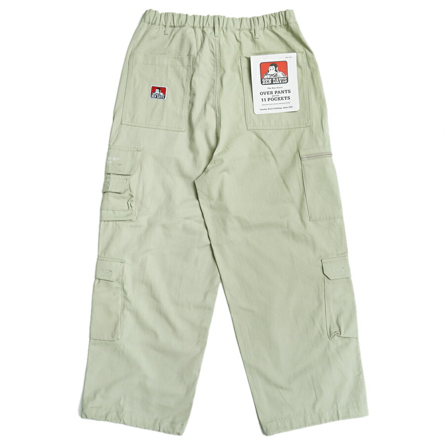 【SPECIAL SUMMER☆送料無料】BEN DAVIS THESE DAYS TECH CARGO PANTS【GREIGE】(M・L・XL)(ベンデイビス 通販 メンズ 大きいサイズ カーゴパンツ ワイドパンツ ロングパンツ ルーズシルエット)