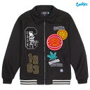 【SPECIAL PRICE★送料無料★ラスト1点】COOKIES LIVEWIRE MELTON WOOL VARSITY JACKET【BLACK】(L・XL)(クッキーズ アパレル 服 通販 メンズ 大きいサイズ ジャケット ウールジャケット メルトンジャケット バーシティジャケット アウター ロゴ)