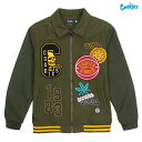【SPECIAL PRICE★送料無料★ラスト1点】COOKIES LIVEWIRE MELTON WOOL VARSITY JACKET【OLIVE】(L・XL)(クッキーズ アパレル 服 通販 メンズ 大きいサイズ ジャケット ウールジャケット メルトンジャケット バーシティジャケット アウター ロゴ)