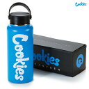 【送料無料】COOKIES WATER BOTTLE【BLUE】(クッキーズ アパレル 服 通販 ウォーター ボトル 水筒 ロゴ)
