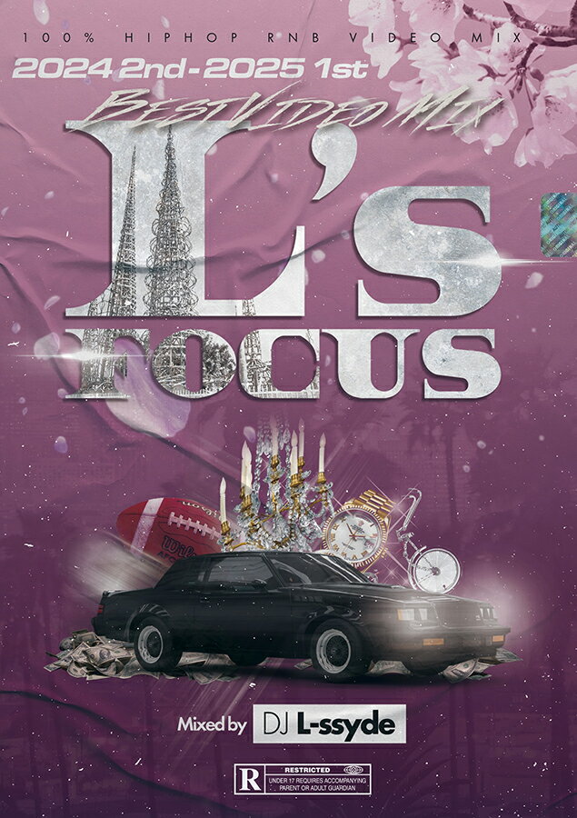 【メール便対応】L's FOCUS 2024 2nd - 2025 1st Best Video Mix DVD / DJ L-ssyde(ミックス DVD 洋楽 HIP HOP)