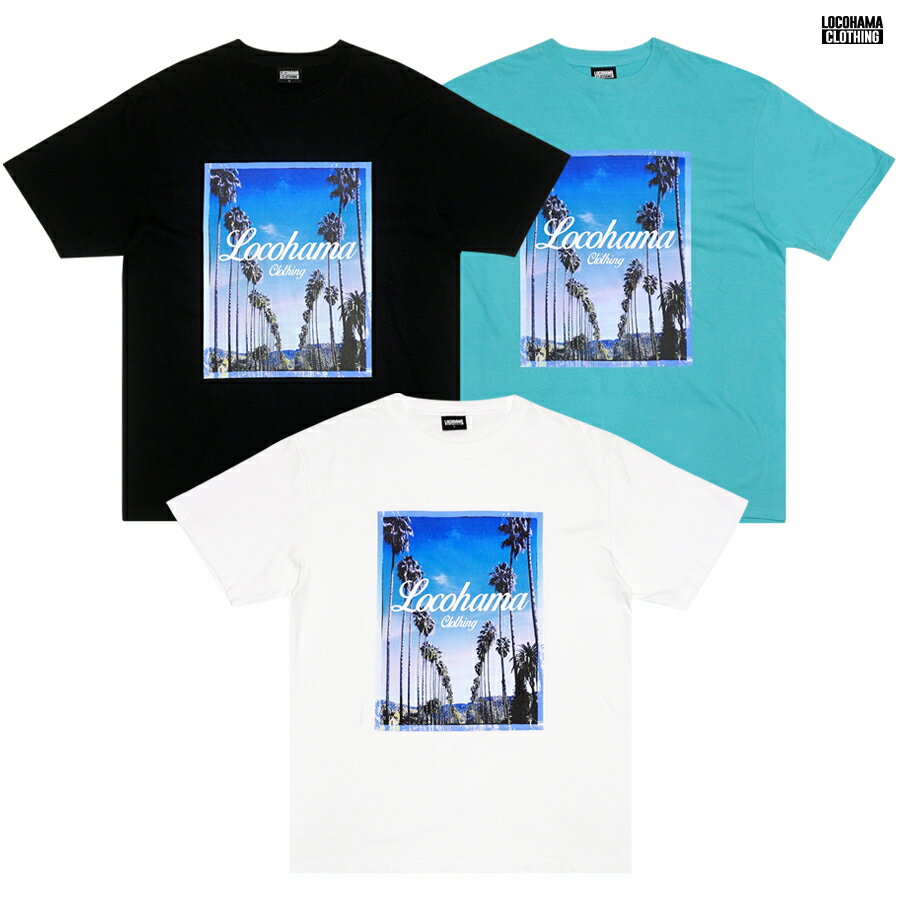【送料無料】LOCOHAMA CLOTHING PRINT Tシャツ【WHITE/BLACK/MIN