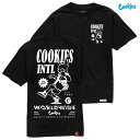 【送料無料】COOKIES CAT Tシャツ【BLACK】(L・XL)(クッキーズ アパレル 服 通販 メンズ 大きいサイズ TEE T SHIRTS 半袖 ショートスリーブ ロゴ)