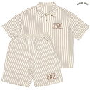 【送料無料】COUCH LOCK MENS HOME WEAR【BEIGE】(カウチロック 通販 メンズ 男性用 ルームウェア 部屋着 パジャマ ナイトウェア シャツ 半袖 ショートパンツ ハーフパンツ ショーツ 上下セット セットアップ)