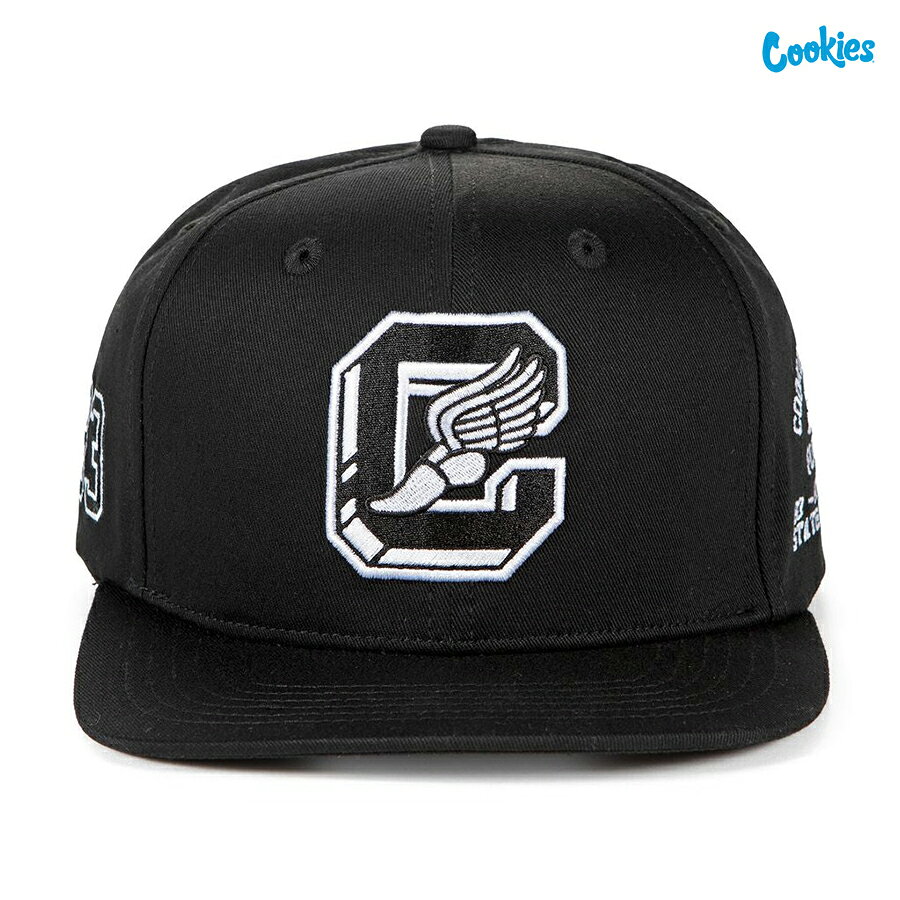 【送料無料★ラスト1点】COOKIES HIGH SNAPBACK CAP【BLACK】(クッキーズ アパレル 服 通販 CAP 帽子 キャップ スナップバック ロゴ ベースボールキャップ)