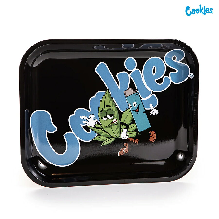 COOKIES BEST BUD ROLLING TRAY -LARGE-【BLACK】(COOKIES SF 通販 服 ローリング トレイ 巻きタバコ 灰皿 小物入れ メタルトレイ)