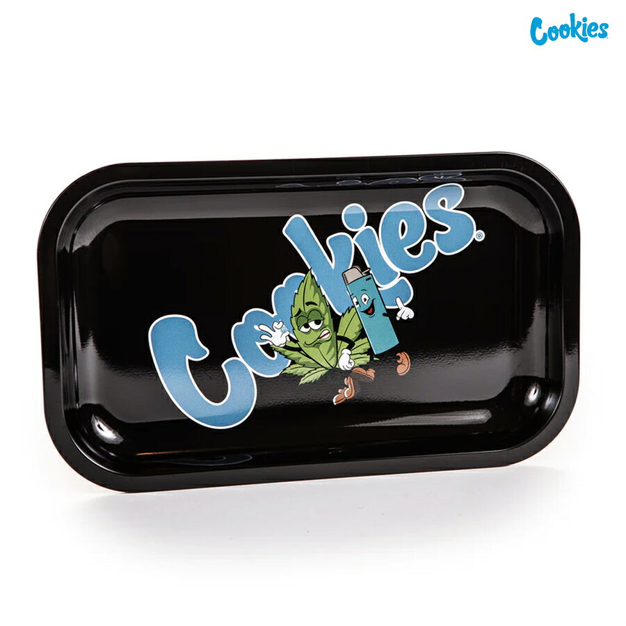 COOKIES BEST BUD ROLLING TRAY -MEDIUM-【BLACK】(COOKIES SF 通販 服 ローリング トレイ 巻きタバコ 灰皿 小物入れ メタルトレイ)