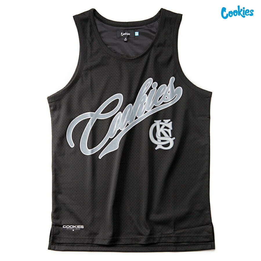 【送料無料】COOKIES INTERMURAL BASKETBALL JERSEY【BLACK】(M・L・XL・2XL)(クッキーズ アパレル 服 通販 メンズ 大きいサイズ バスケットボールジャージ バスケジャージ オリジナルロゴ アパレル 服)