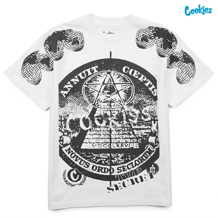 【送料無料】COOKIES ILLMINATI Tシャツ【WHITE】(M・L・XL・2XL)(クッキーズ アパレル 服 通販 メンズ 大きいサイズ Tシャツ ショートスリーブ HIPHOP ヒップホップ アパレル 服)