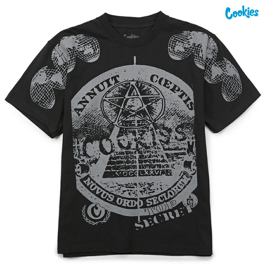 樂天商城 - 【送料無料】COOKIES ILLMINATI Tシャツ【BLACK】(M・L・XL・2XL)(クッキーズ アパレル 服 通販 メンズ 大きいサイズ Tシャツ ショートスリーブ HIPHOP ヒップホップ アパレル 服)