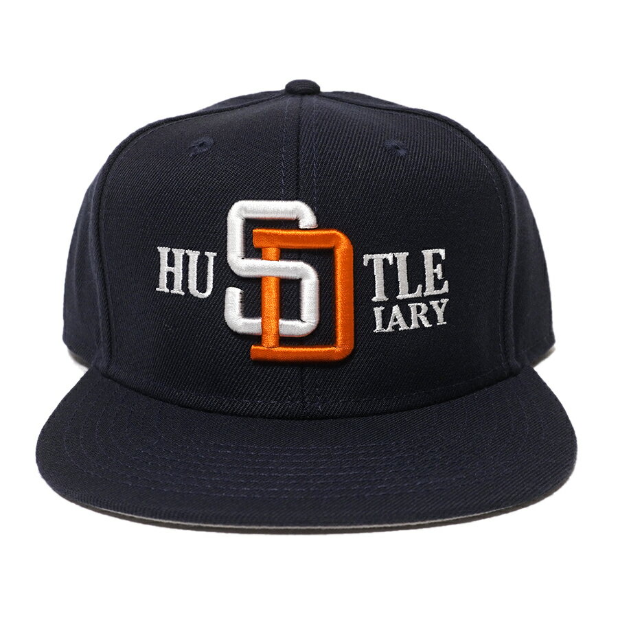 HUSTLE DIARY SNAPBACK CAP(通販 メンズ レディース 男 女 兼用 帽子 キャップ サンディエゴ ハッスル ダイアリー ウエストコースト SAN DIEGO ギャングスタ ヒップホップ シティーキャップ ブラック 黒)