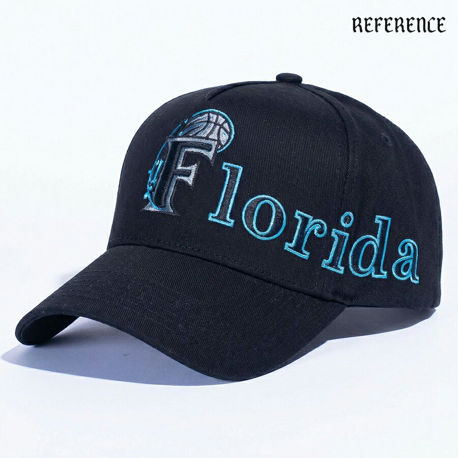 海外俱樂部（阿根廷） - 【送料無料】REFERENCE MARGIC SCRIPT SNAPBACK CAP【BLACK】(リファレンス 通販 キャップ 帽子 スナップバック ベースボールキャップ ロゴ フロリダ マイアミ ブラック)