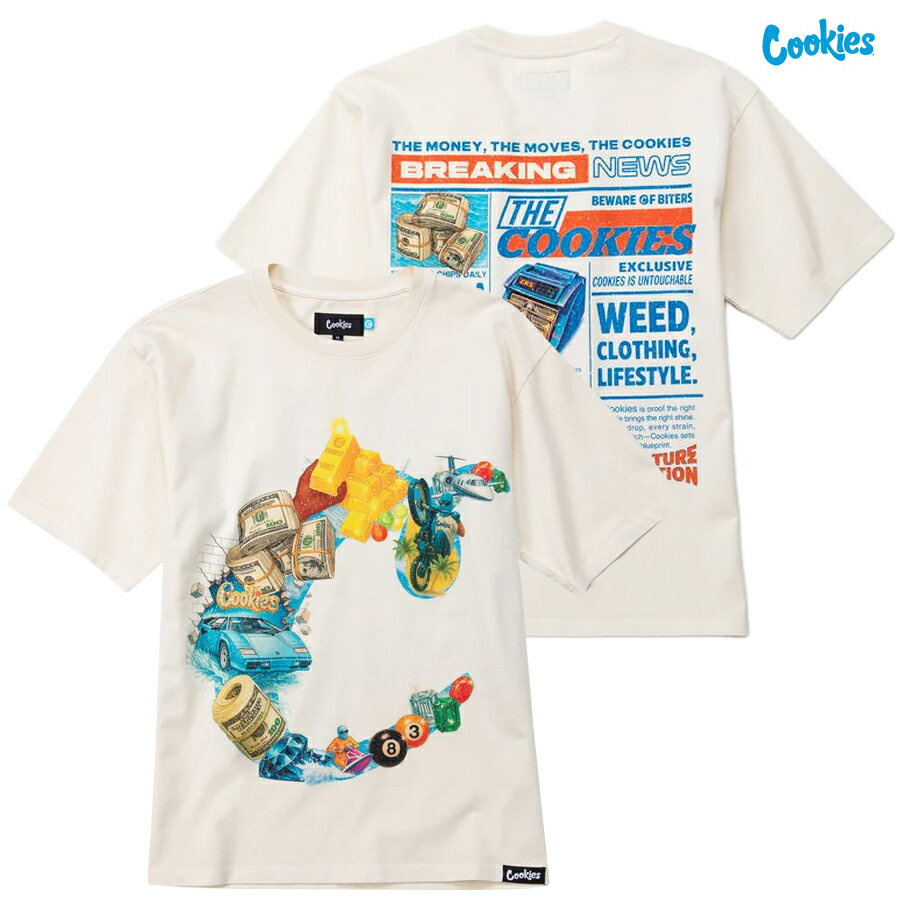 COOKIES NEW MONEY BIG C OVERSIZED KNIT Tシャツ(M・L・XL・2XL)(クッキーズ アパレル 服 通販 メンズ 大きいサイズ Tシャツ ショートスリーブ HIPHOP ヒップホップ アパレル 服)