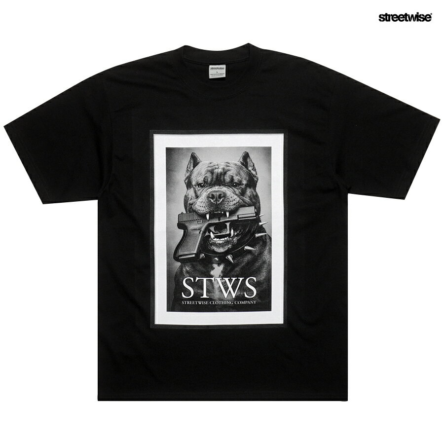 樂天商城 - 【送料無料】STREETWISE BULLIES Tシャツ【BLACK】(L・XL・2XL)(STREET WISEストリートワイズ 通販 服 メンズ 大きいサイズ 半袖 ショートスリーブ ヘビーウエイト 厚手 ロサンゼルス カリフォルニア LA)
