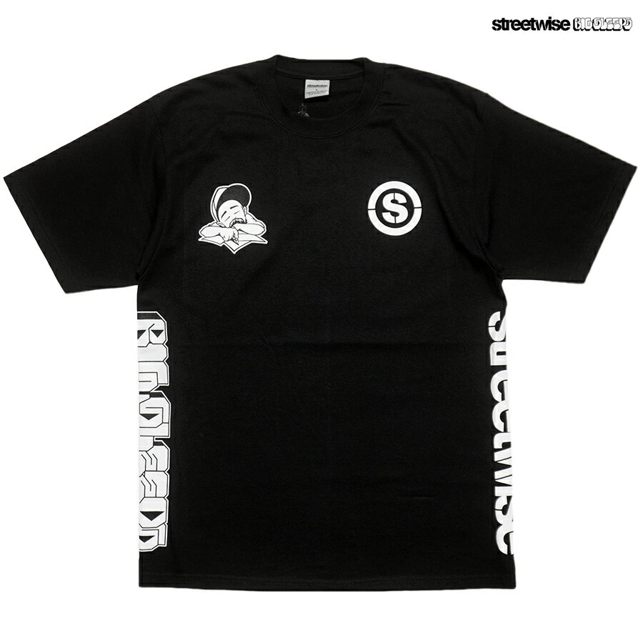 STREETWISE × BIG SLEEPS BIG STREETS Tシャツ(L・XL・2XL)(STREET WISEストリートワイズ 通販 服 メンズ 大きいサイズ 半袖 ショートスリーブ ヘビーウエイト 厚手 ロサンゼルス カリフォルニア LA)