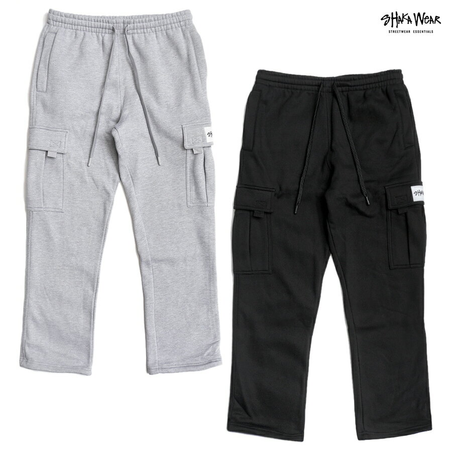 ̵SHAKA WEAR HEAVYWEIGHT SWEAT CARGO PANTSBLACK/H.GRAY(SMLXL2XL)(㥫    礭 åȥѥ إӡ  ѥ ե꡼ѥ 󥰥ѥ 祬)