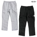 【送料無料】SHAKA WEAR HEAVYWEIGHT SWEAT CARGO PANTS【BLACK/H.GRAY】(S・M・L・XL・2XL)(シャカ 通販 メンズ 服 大きいサイズ スウェットパンツ ヘビーウエイト カーゴ パンツ フリースカーゴパンツ ロングパンツ ジョガー)