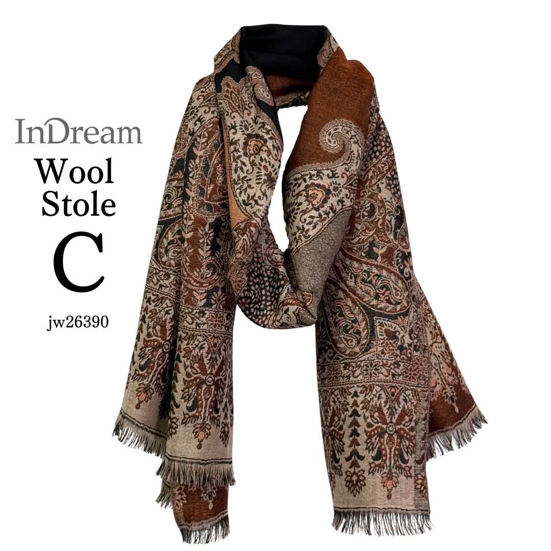 楽天市場】ペイズリー（カラーブラウン）（レディースマフラー