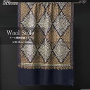 InDream 刺繍 ストール 大判 薄手 機械刺繍 誕生日 プレゼント 母の日 ギフト ストール 大判 秋 冬 ストール 結婚式 着物 ショール ネイビー
